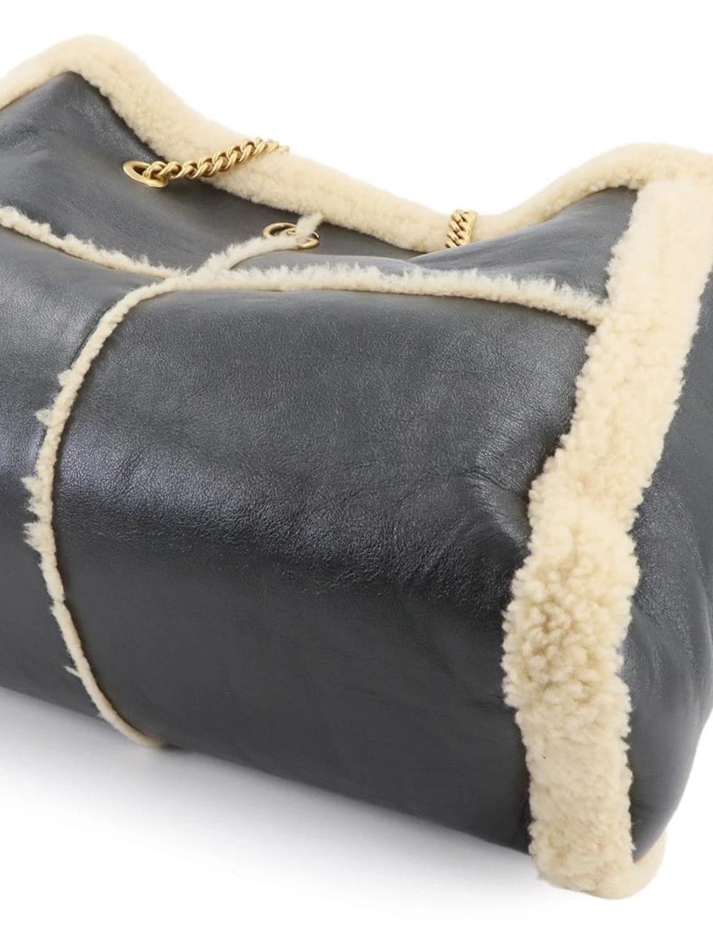 Authentic GUCCI NEW Cruise 2023 Cosmogonie black leather fur tote - Picture 5 of 12